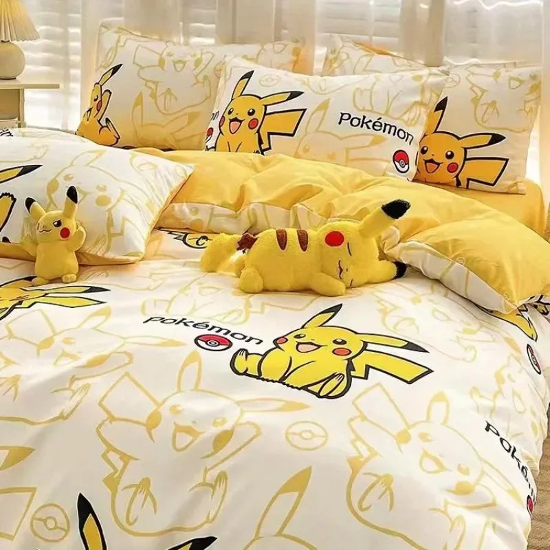 Pokemon Pikachu Bedding Set 4pcs