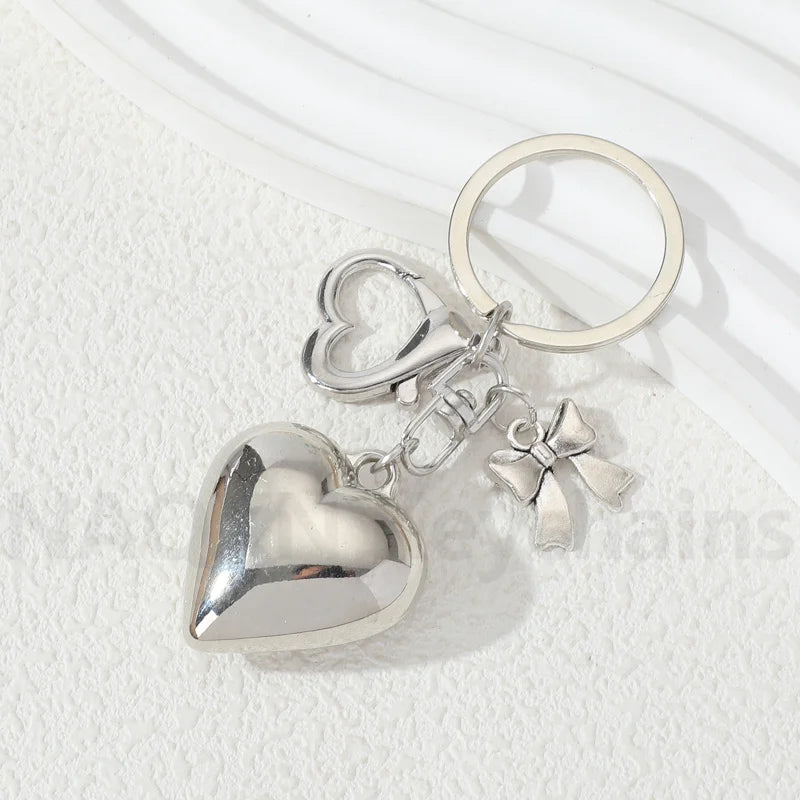 Y2k Big Heart Keychain