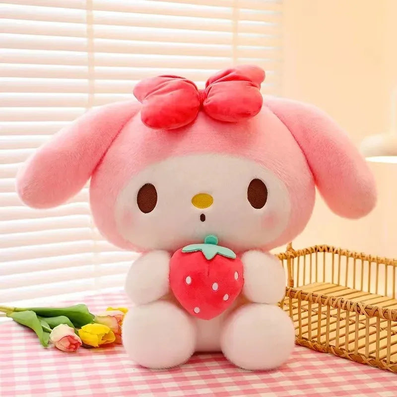 Sanrio Strawberry Kuromi/Melody Plushie