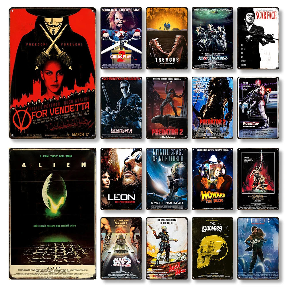 Popular Movie Metal Signs