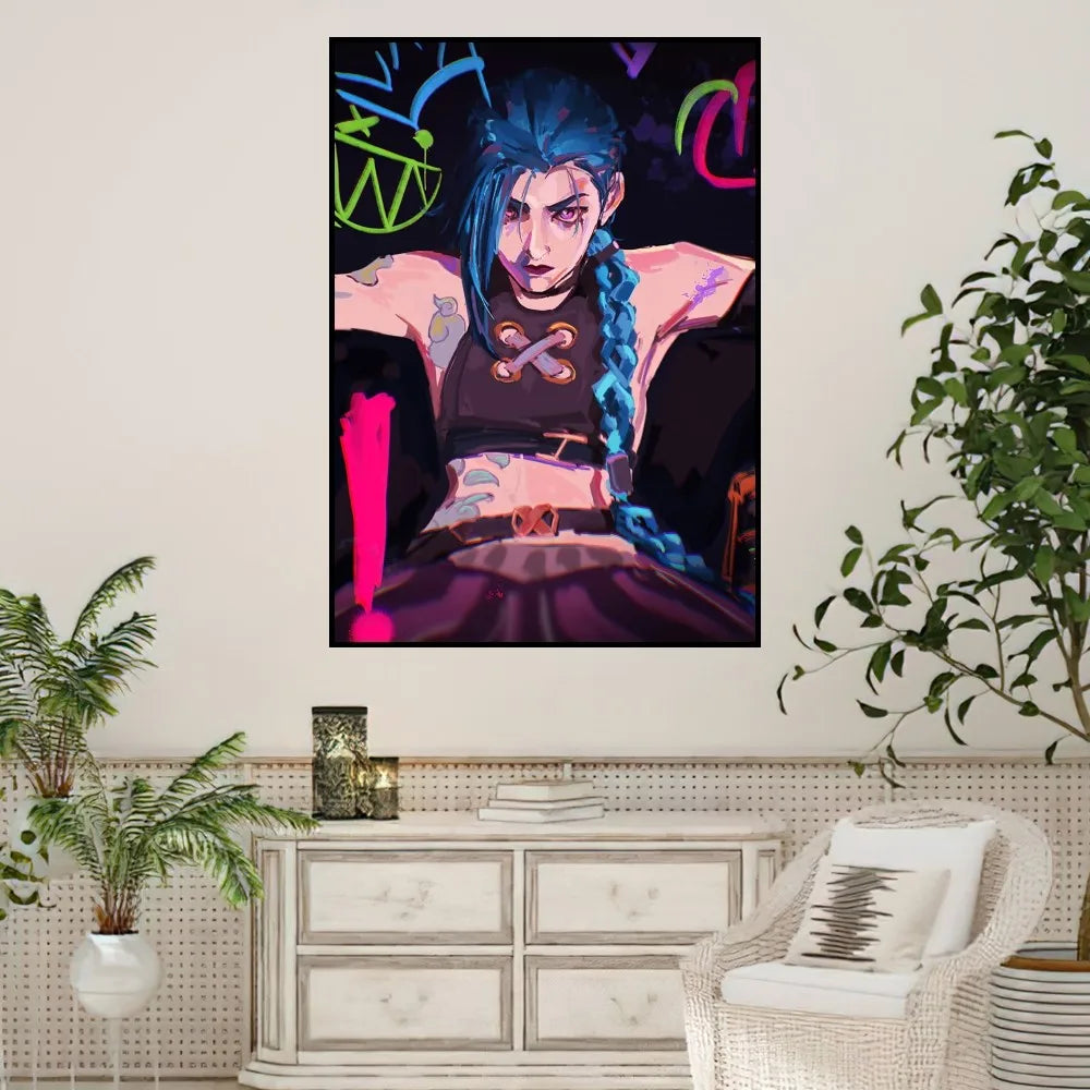 Arcane League of Legends Poster Prints Wall Sticker