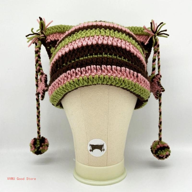 Awesome Knit Hat with Dangles