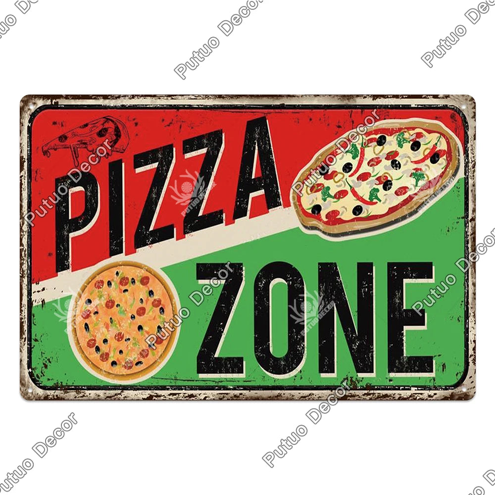Vintage Restaurant Metal Signs