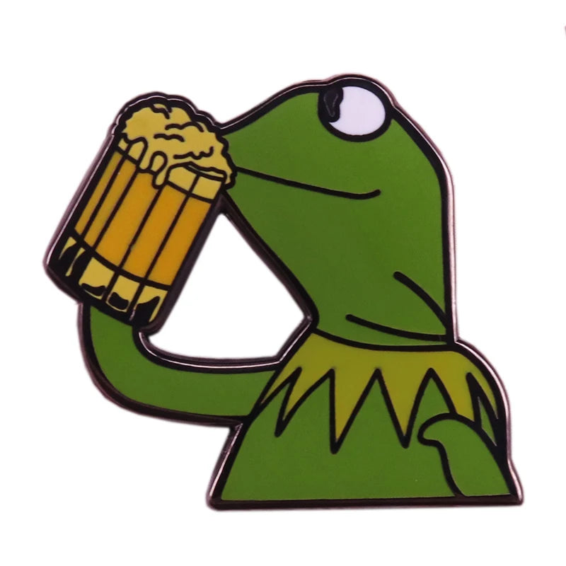 Funny Frog Pin/Keychain