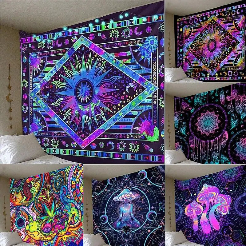 Psychedelic Bohemian Mandala Tapestries