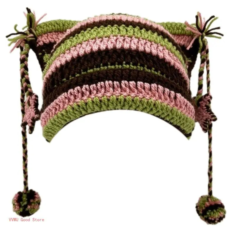 Awesome Knit Hat with Dangles