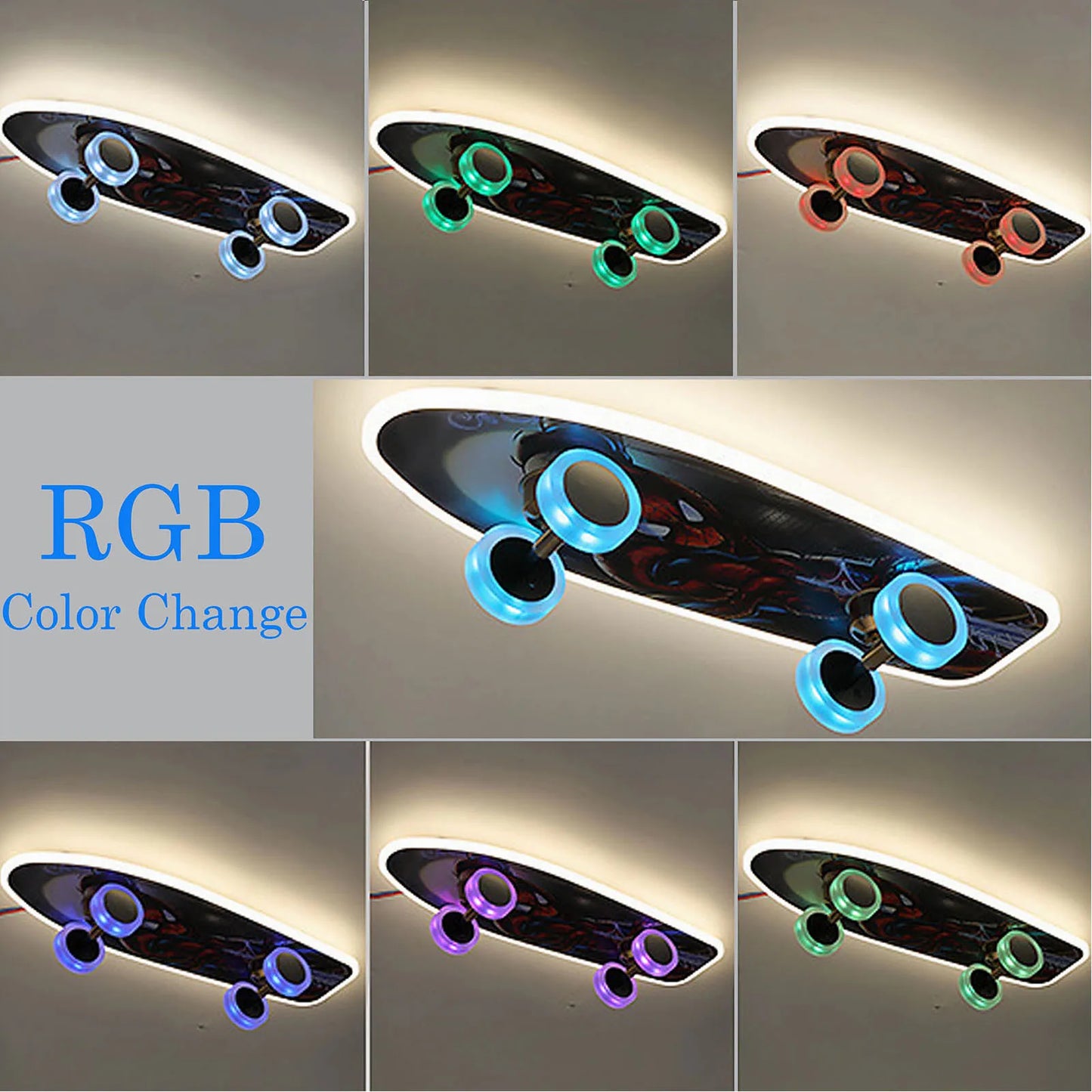 Skateboard Ceiling Light