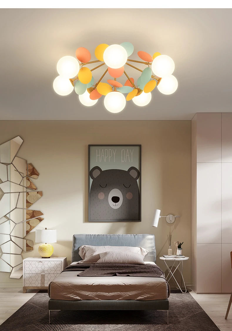 Modern Glass Ball Chandelier