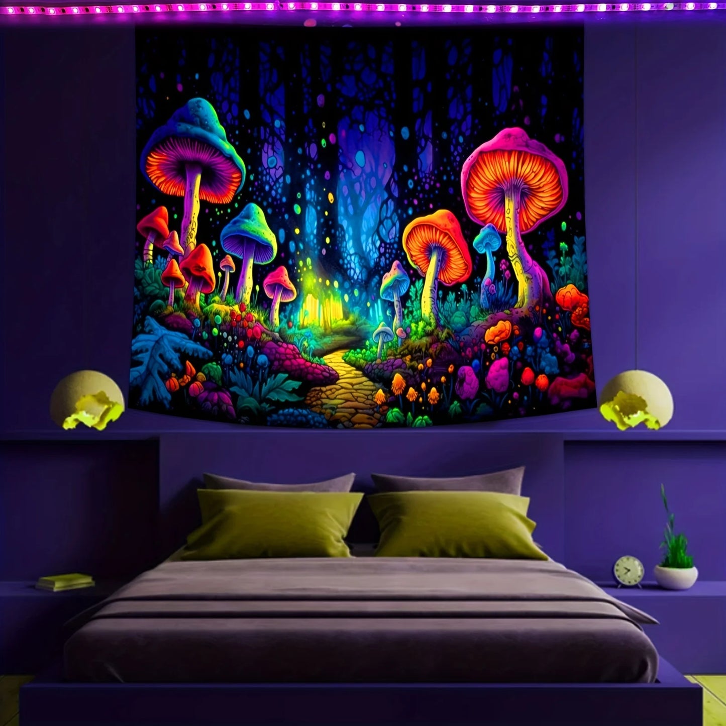 UV reactive Tree of Life Tapestries