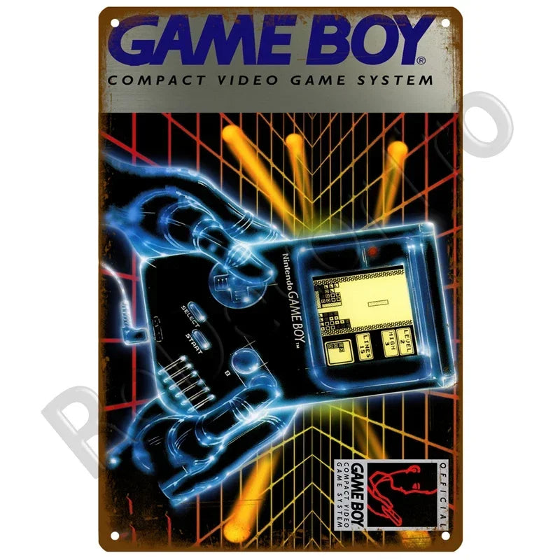 Vintage Game Metal Signs