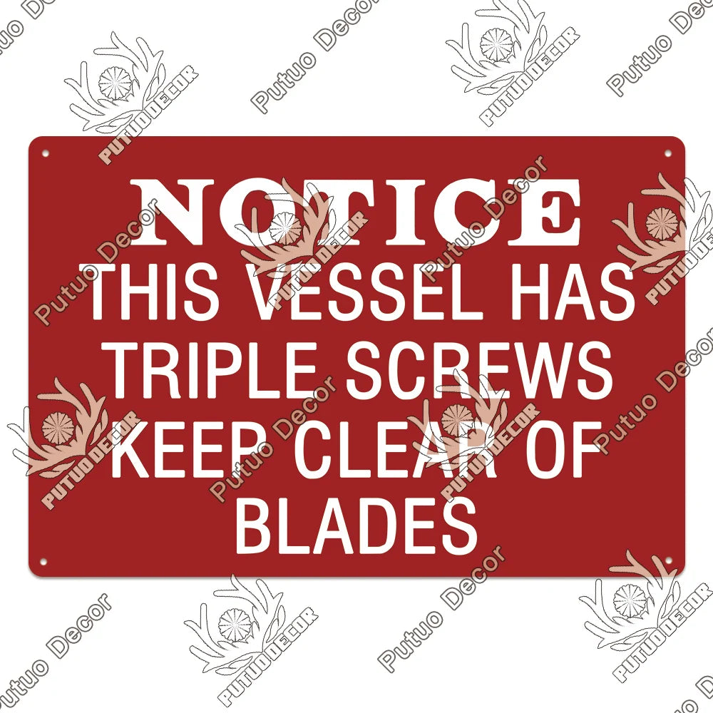 Warning/Danger Vintage Metal Signs