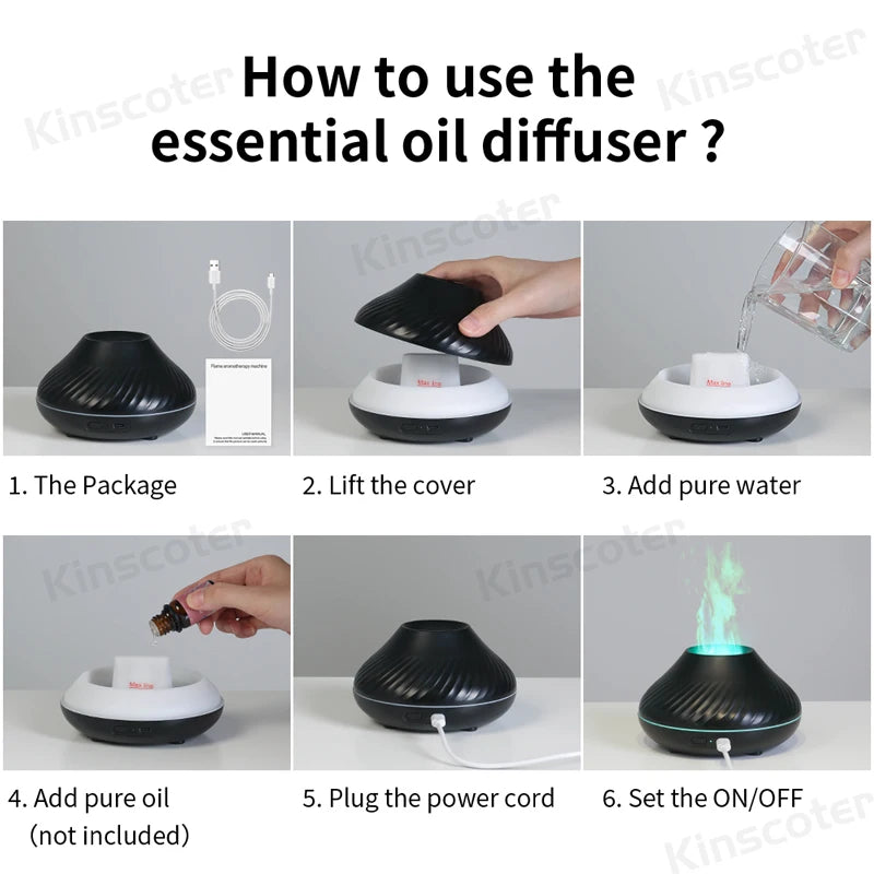 Volcanic Flame Aroma Diffuser