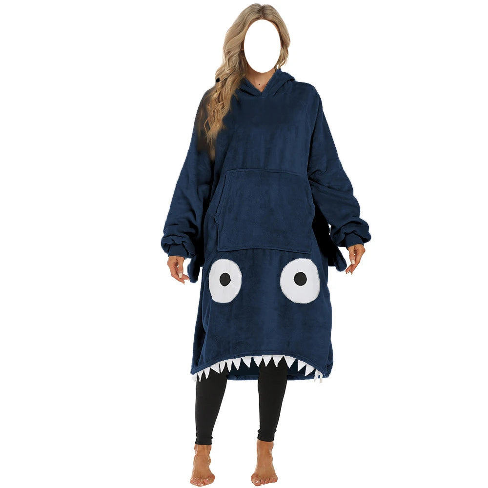 Shark Hooded Blanket
