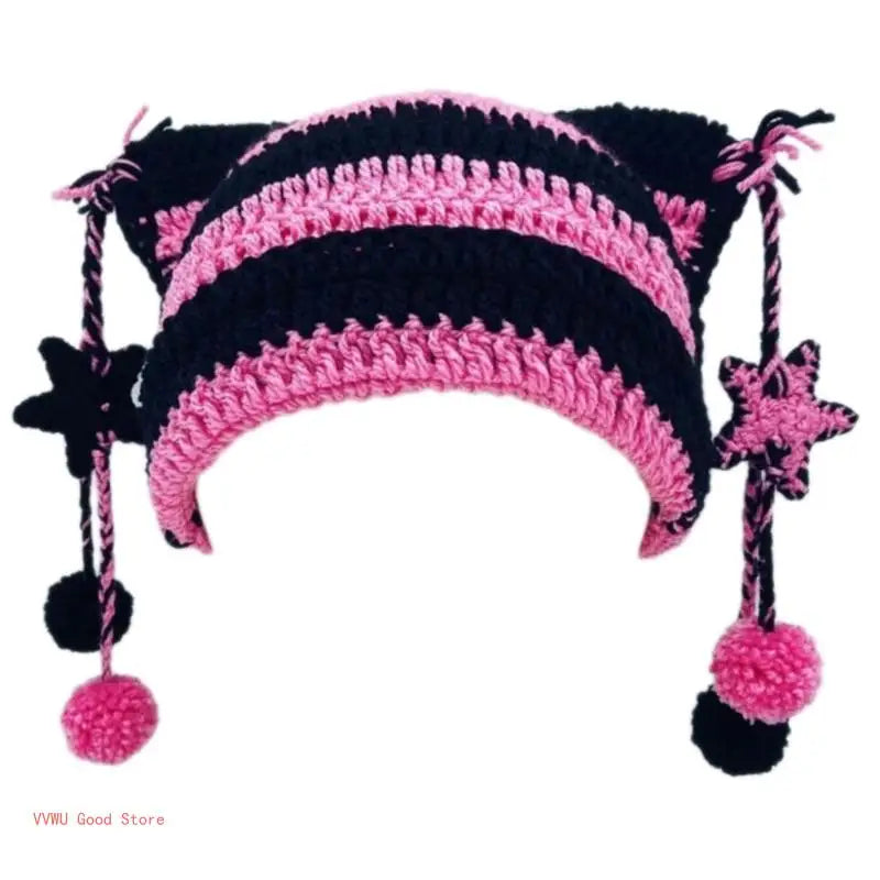 Awesome Knit Hat with Dangles