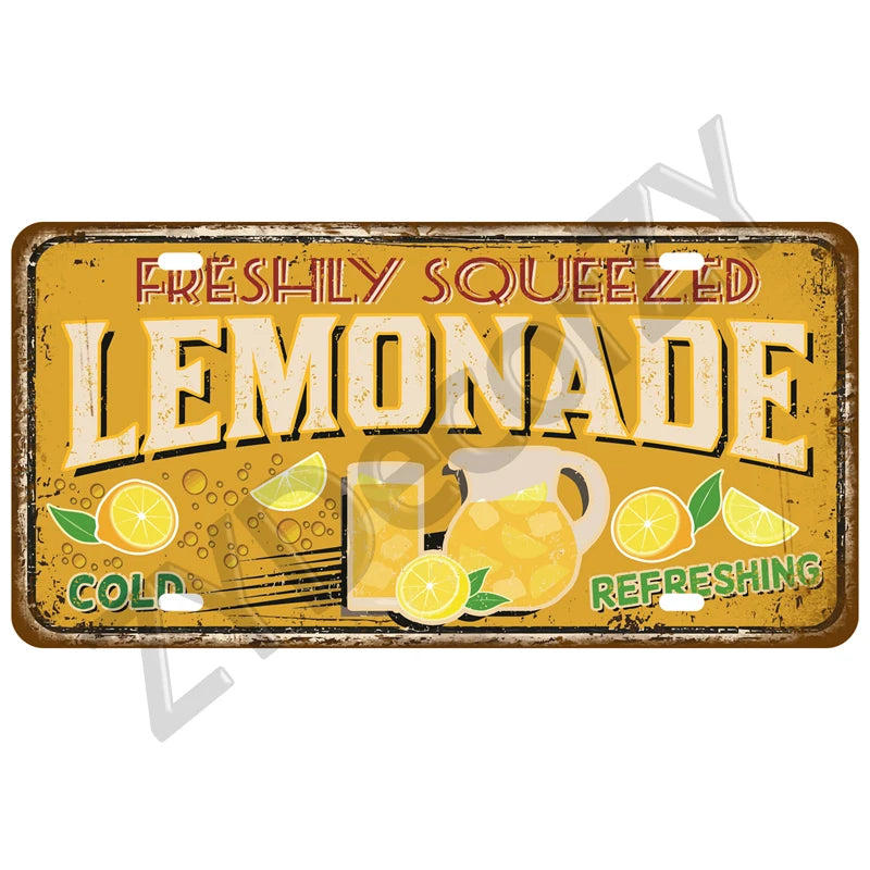 Funny Vintage Metal Signs Beer/Coffee