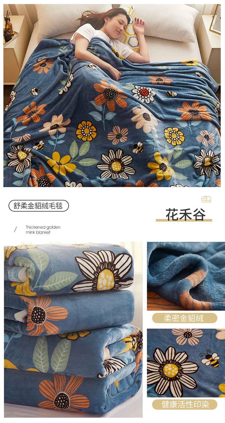Soft Flower Blanket