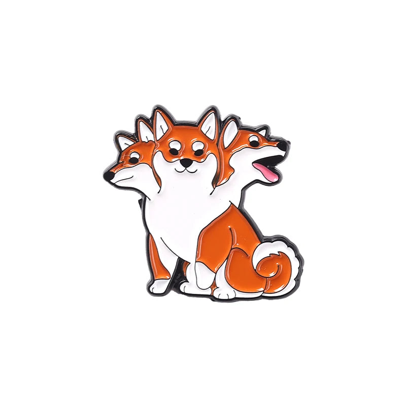 Cerberus Dogs Enamel Pins