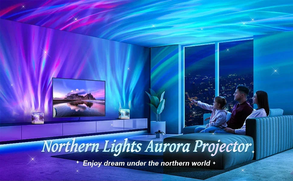 Northern Lights USB Rechargeable Water Ripple Projector