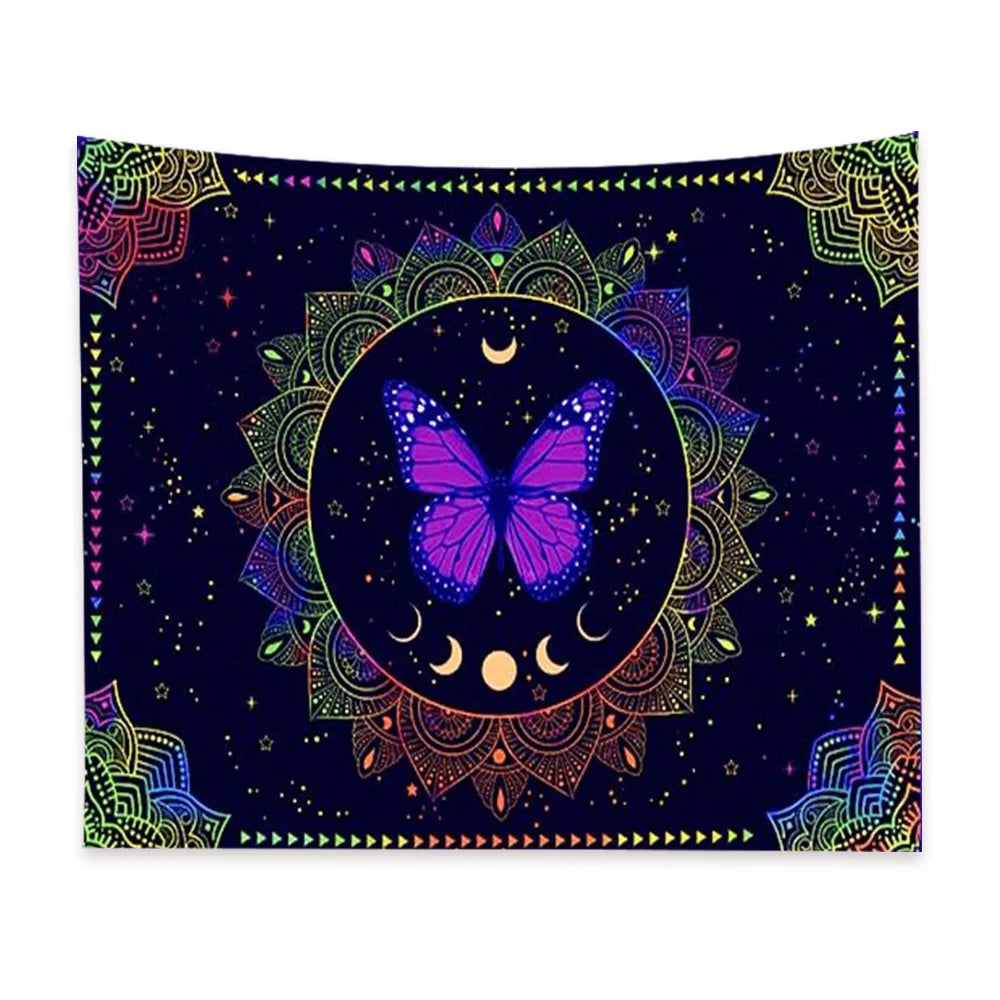 Psychedelic UV Reactive Tapestries
