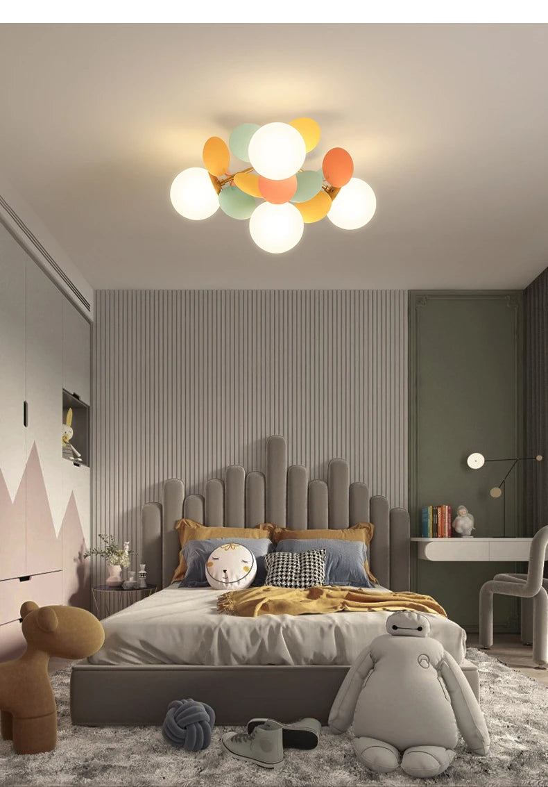 Modern Glass Ball Chandelier