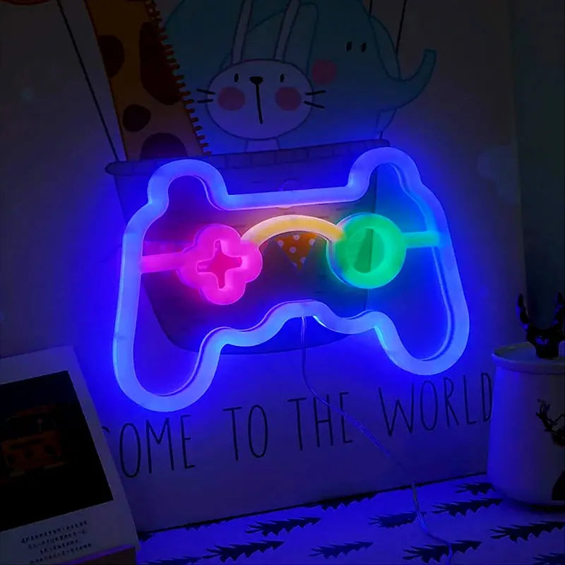 Neon Game Controller LED Sign