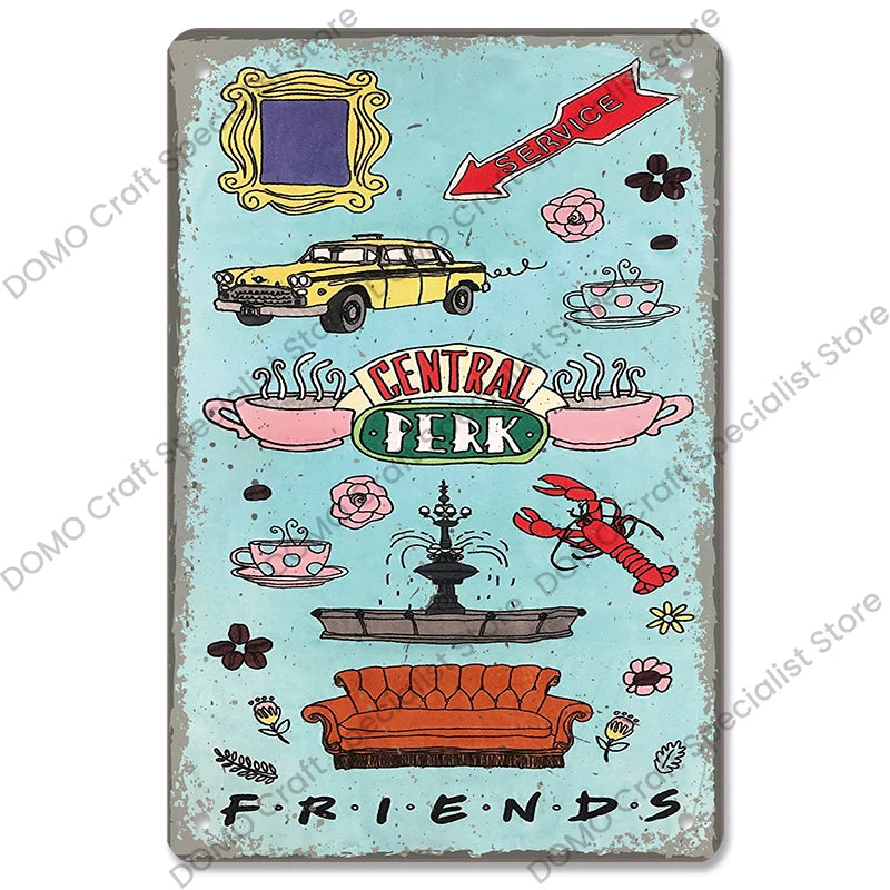 "Friends" Metal Signs