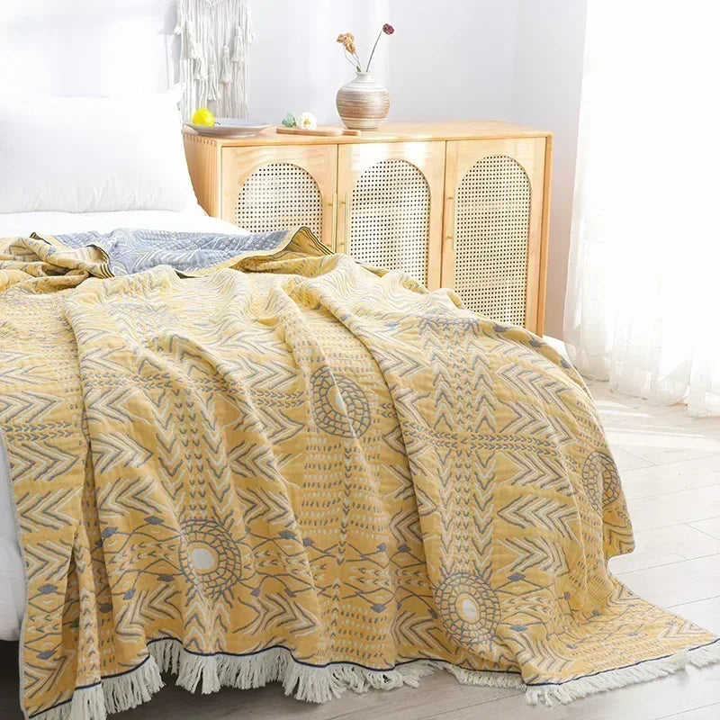 Nordic Bedspread with Tassels