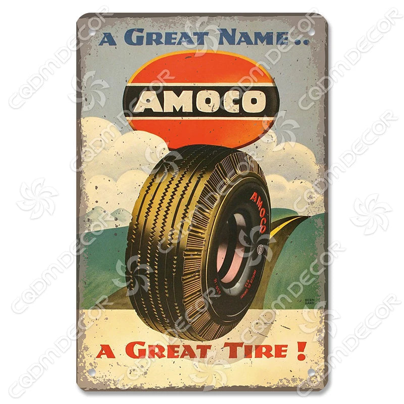 Vintage Gas Station Metal Signs