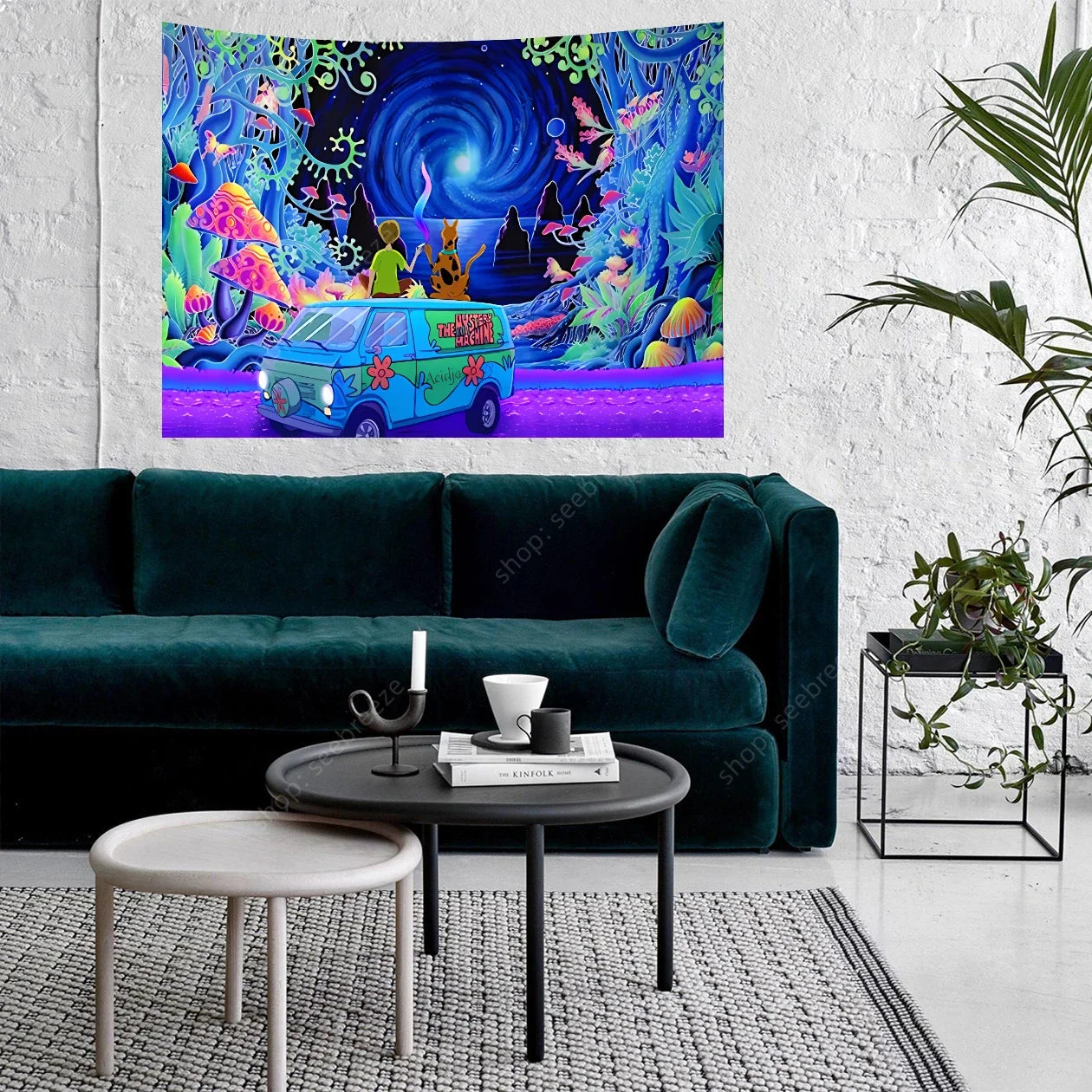 Scooby Doo Psychedelic Tapestry