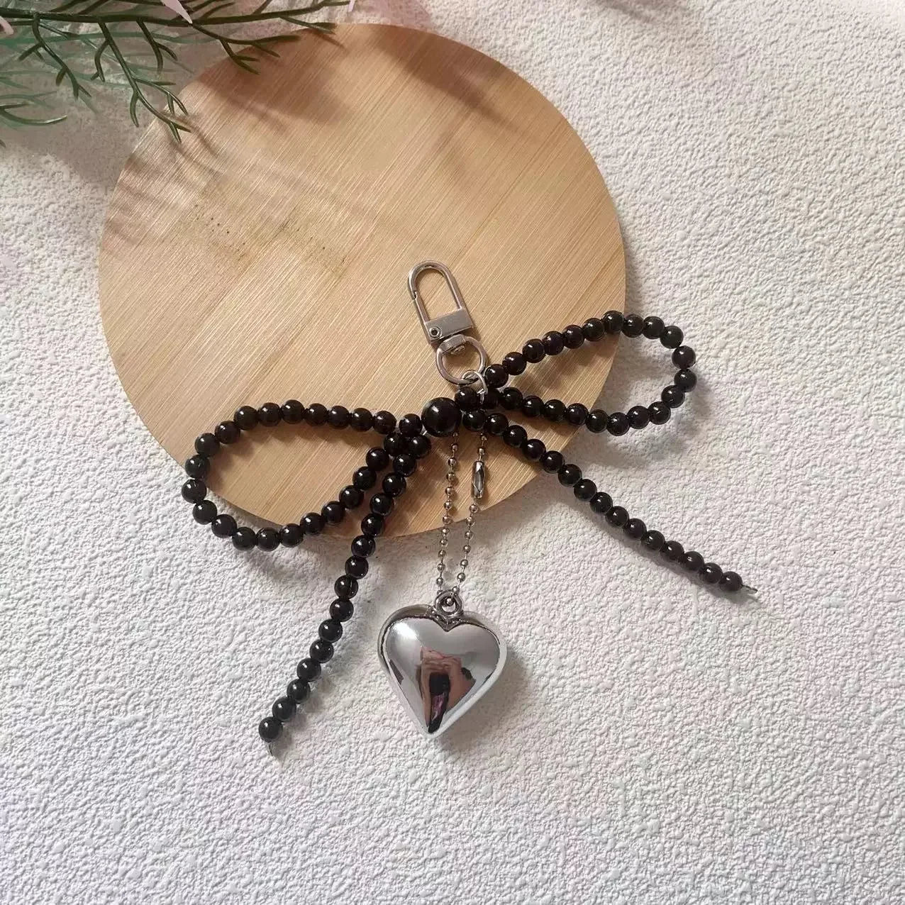 Beaded Bow Keychain