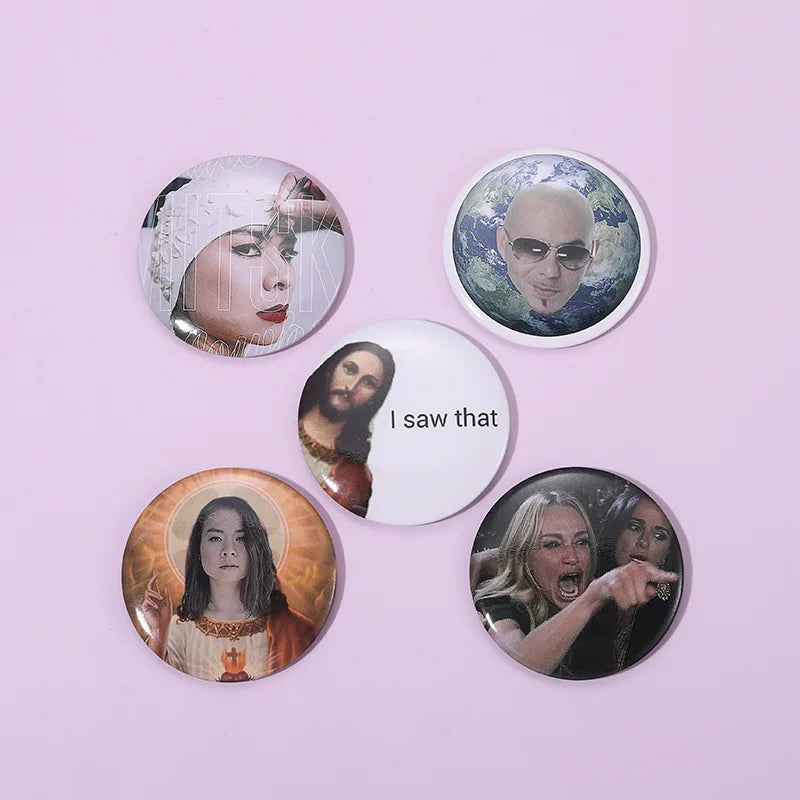 Meme Culture Tinplate Pins