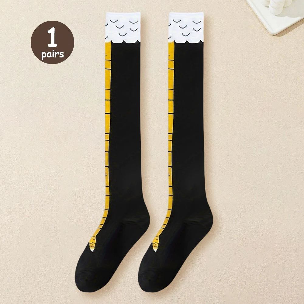 Chicken Leg Thigh High Socks