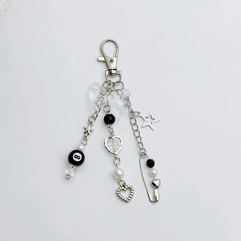 8 Ball/Cherry/Star Keychain