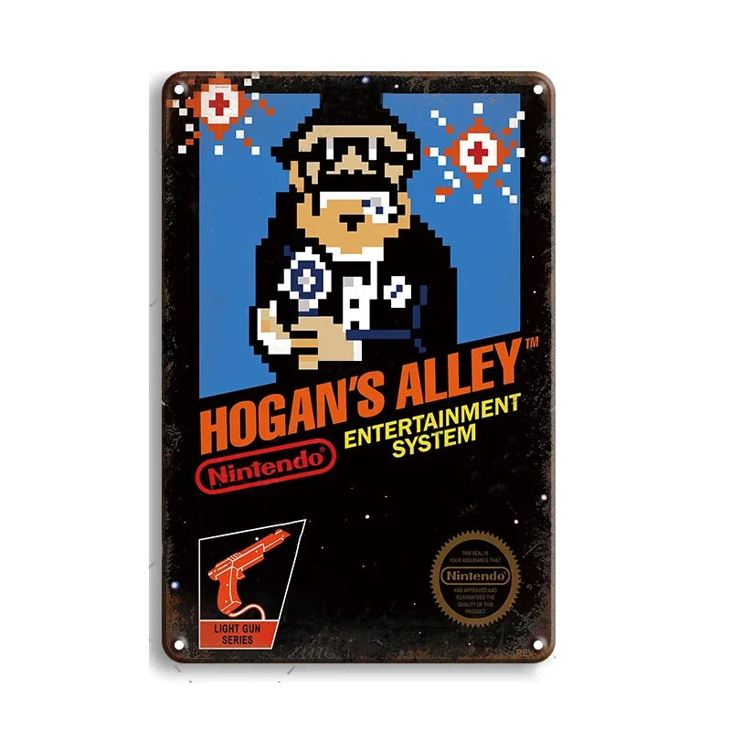 Retro Game Metal Signs