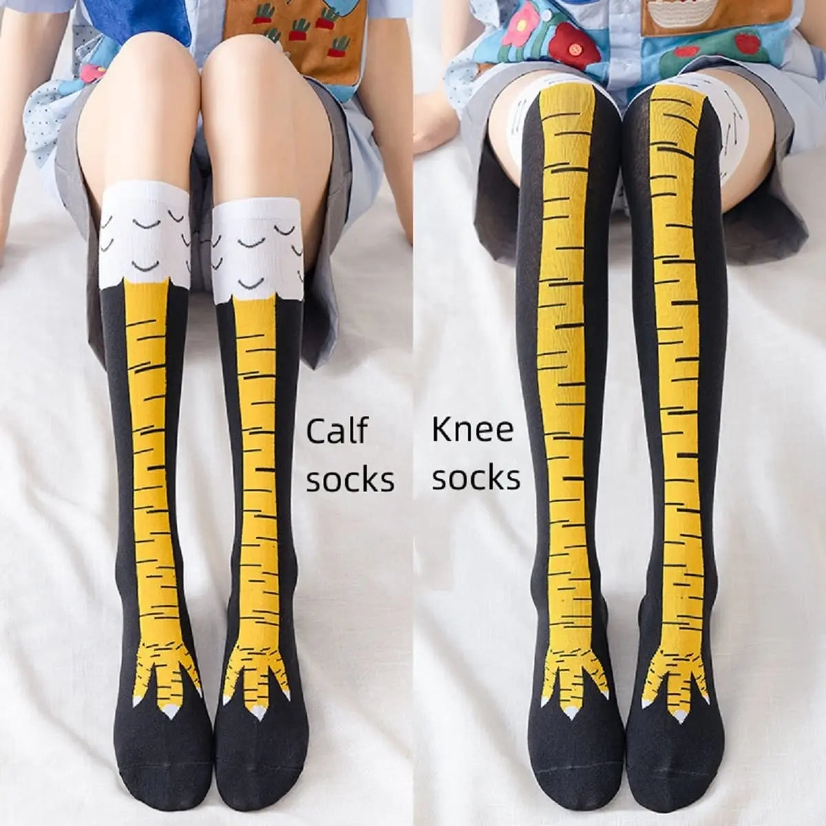 Chicken Leg Thigh High Socks