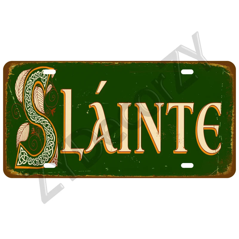Funny Vintage Metal Signs Beer/Coffee