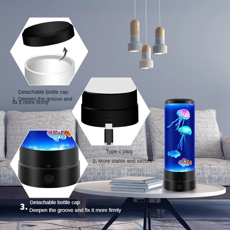 LED Jellyfish Night Light
