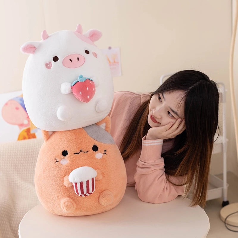 Squishy Plushies Cow and Cat