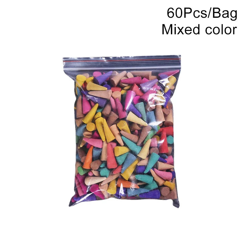 60pcs Mixed Incense Cones