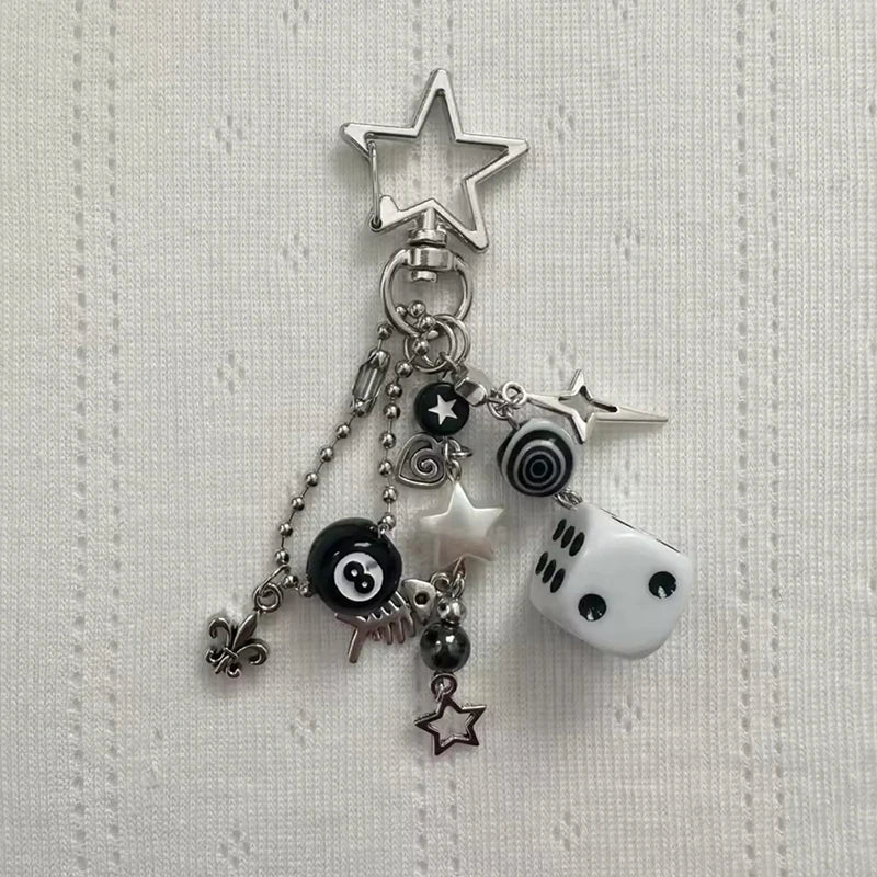 8 Ball/Cherry/Star Keychain