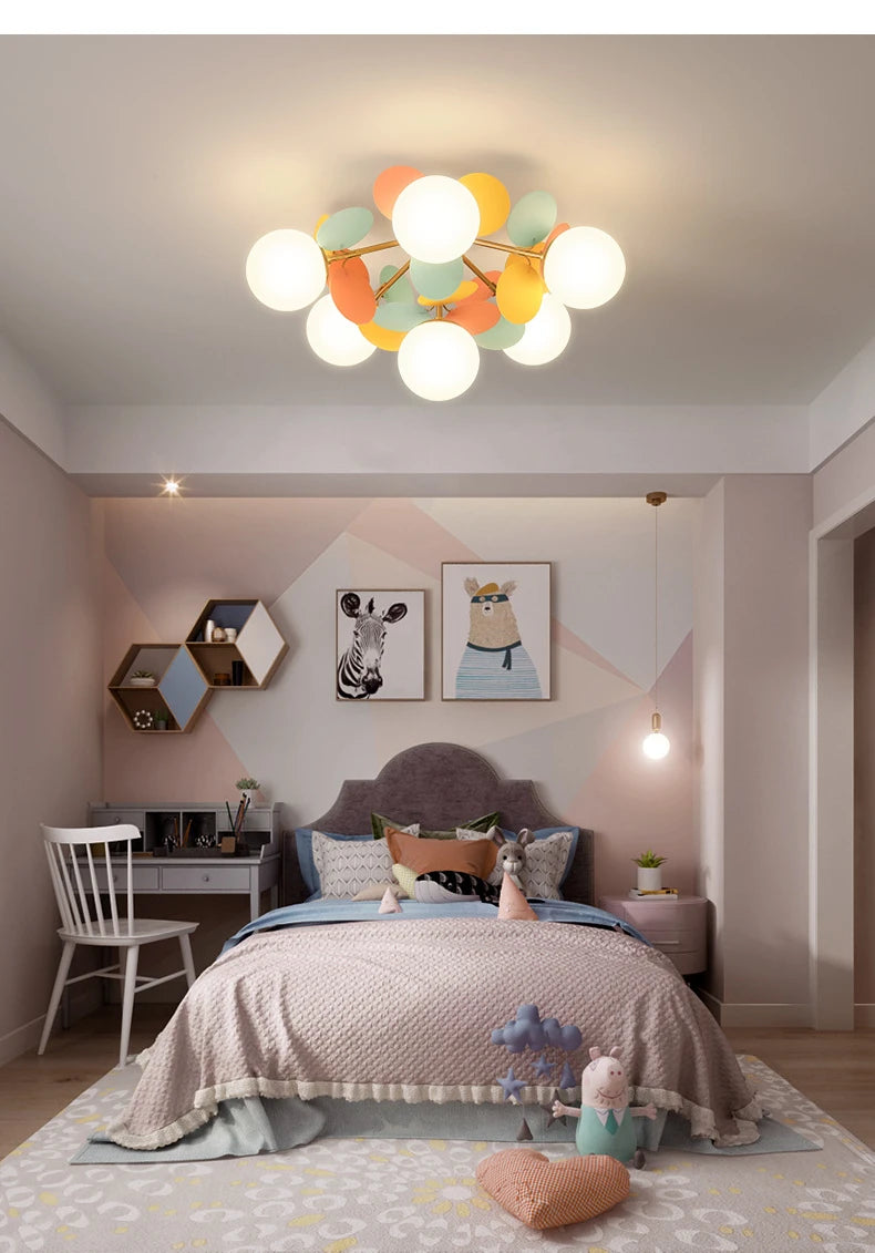 Modern Glass Ball Chandelier