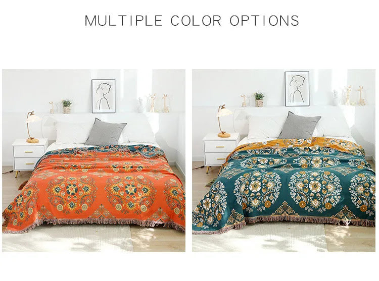 Nordic Bedspread with Tassels