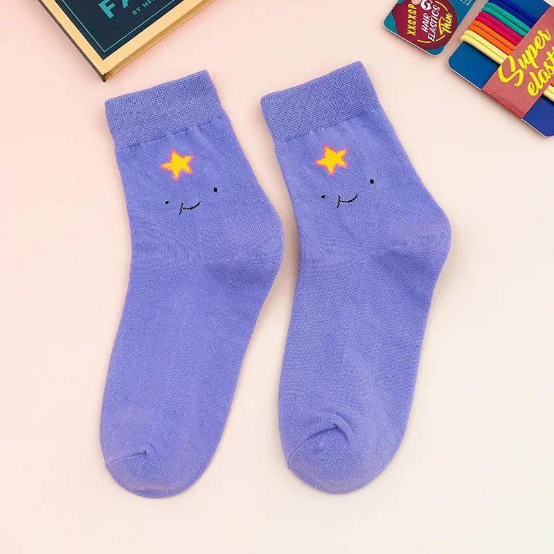 5 Pairs/Set Adventure Time Socks