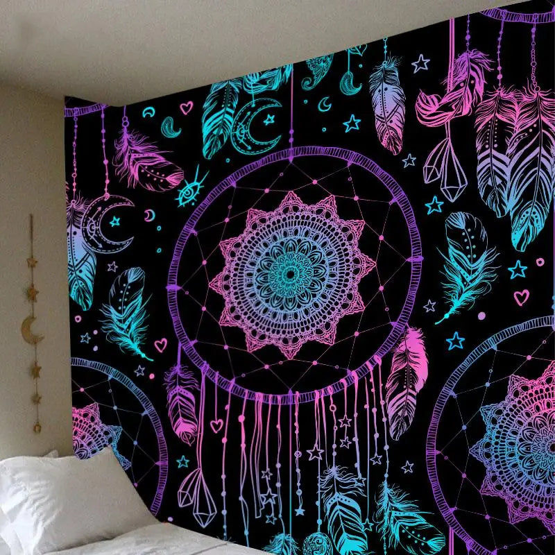 Psychedelic Bohemian Mandala Tapestries