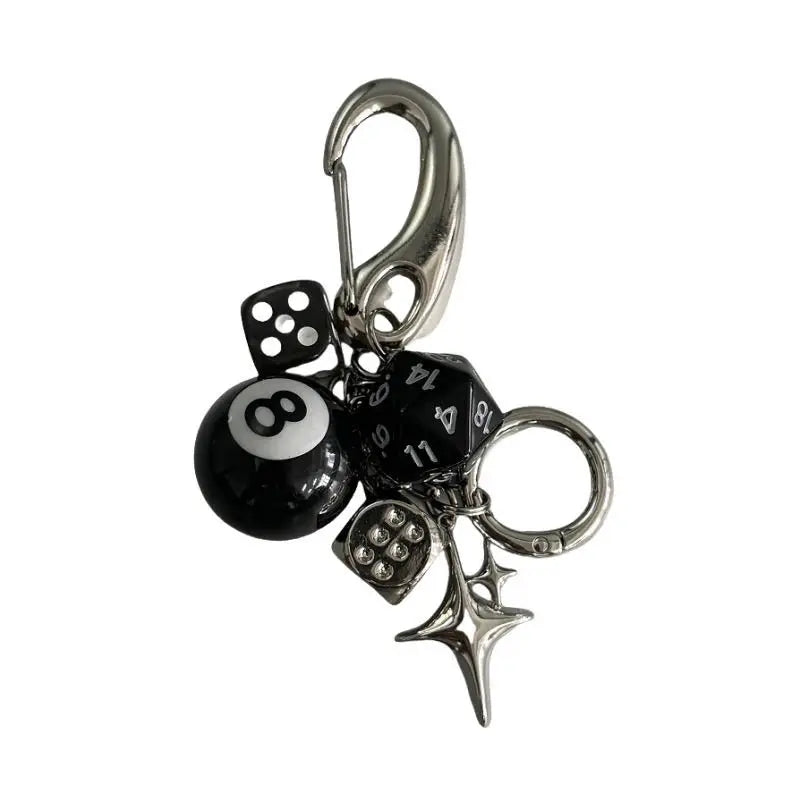 Y2K Lucky Dice Keychain