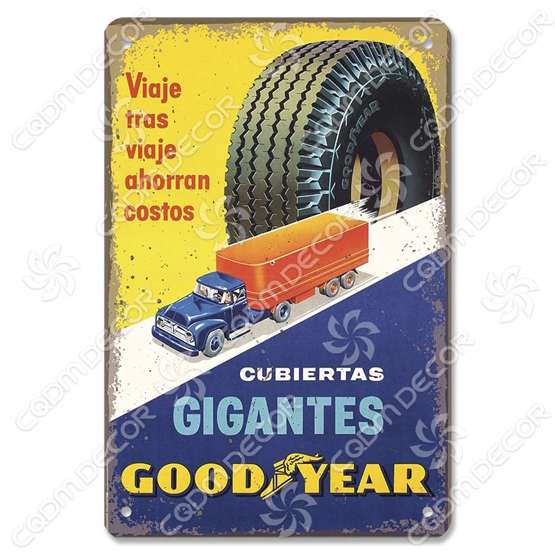 Vintage Gas Station Metal Signs