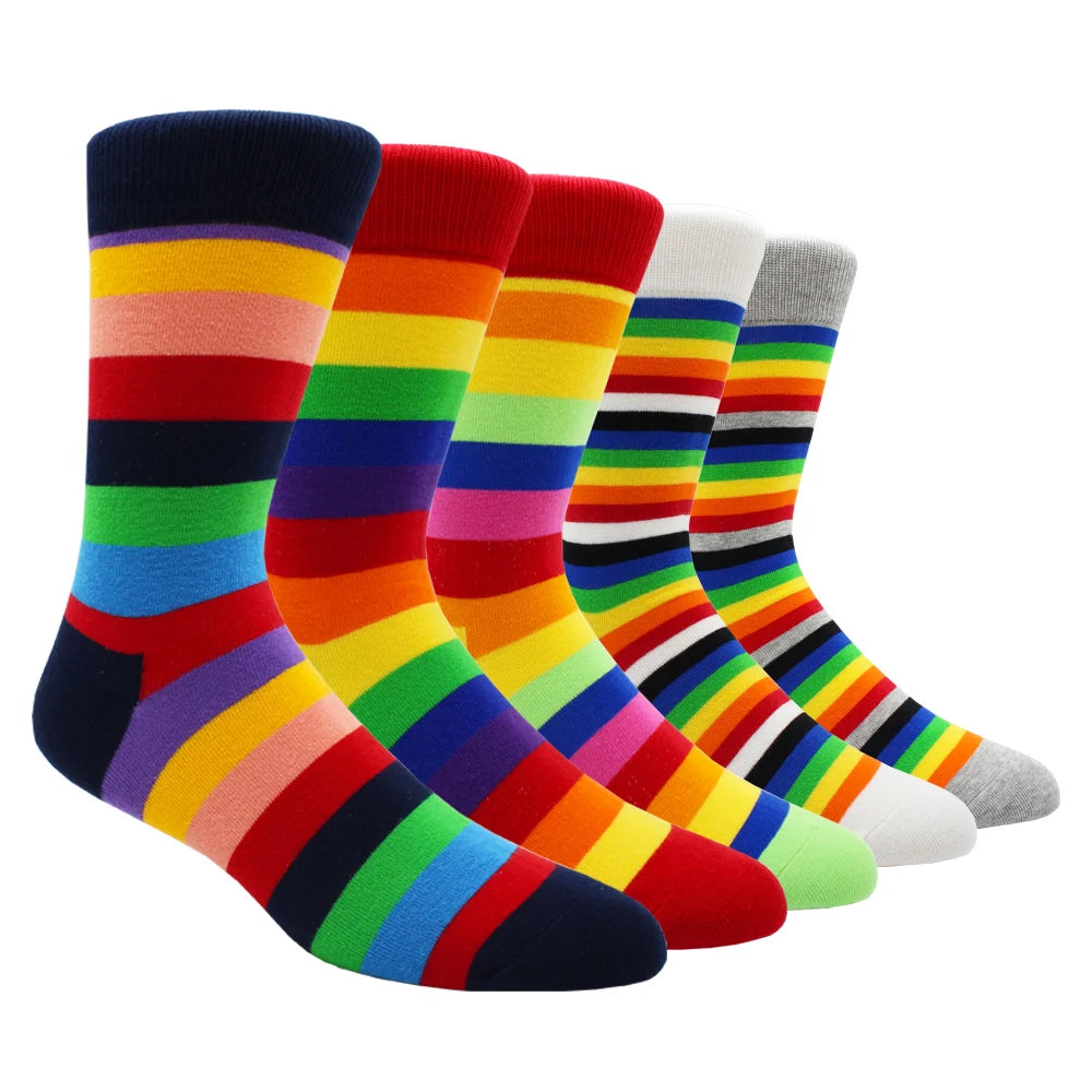 5pack Striped Long Socks