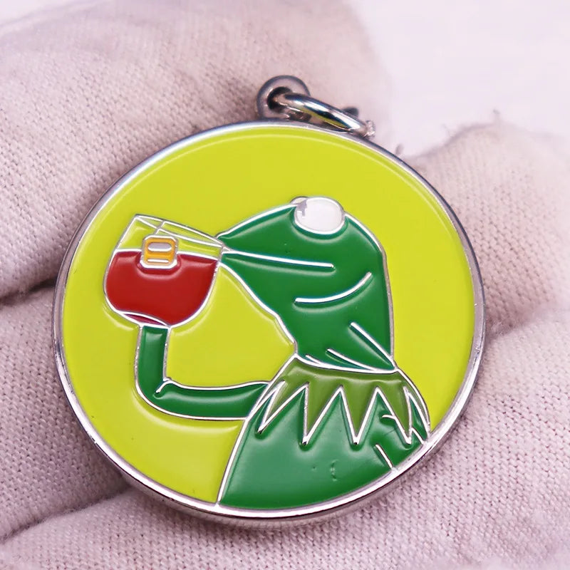 Funny Frog Pin/Keychain