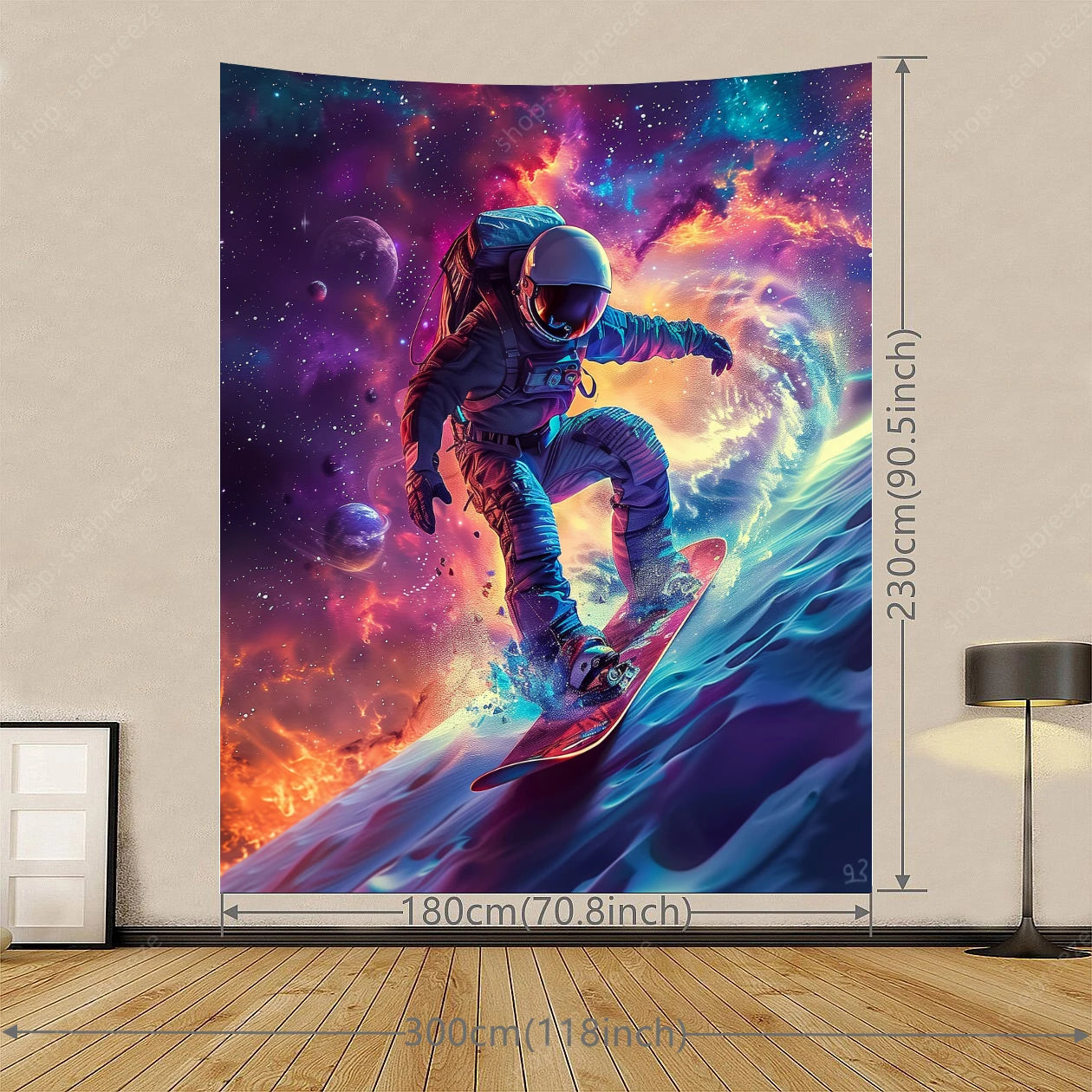 Astronaut UV Reactive Tapestries