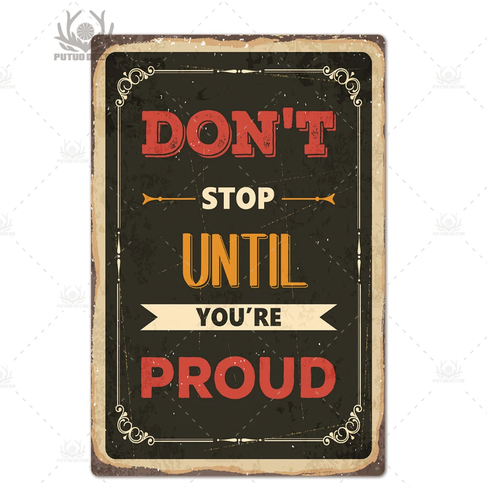 Quotes Metal Signs